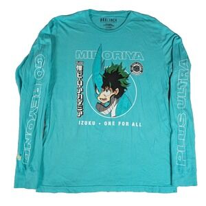 My Hero Academia | BoxLunch | Teal Midoriya | Mens | Long Sleeve Shirt | L -hole